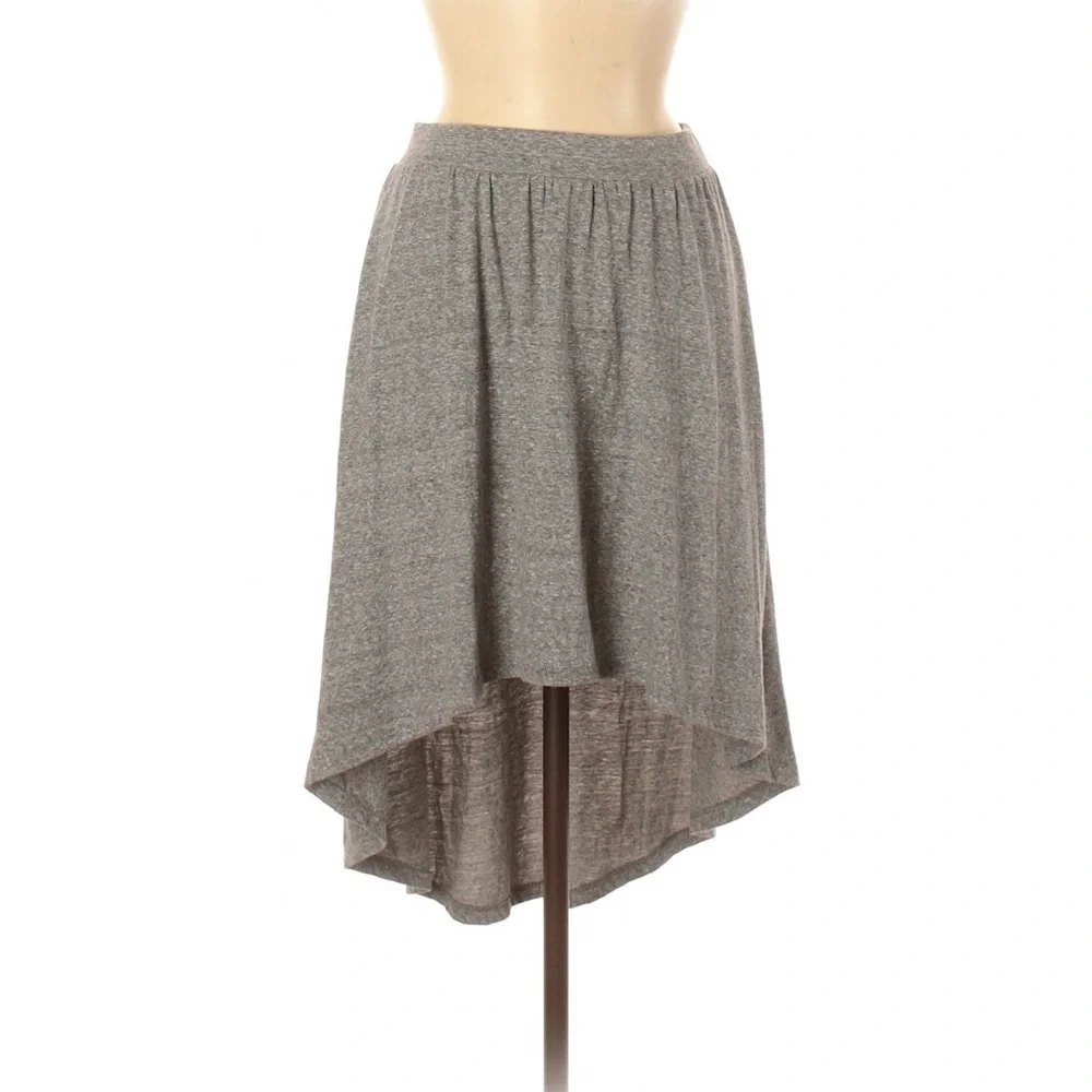 UO Sparkle & Fade High Low gray skirt - Picture 2 of 7